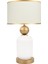 Lotus Gold White Cam Abajur 1