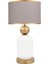 Lotus Gold White Cam Abajur 1