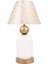 Lotus Gold - White Koni Cam Abajur 1