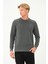 Erkek Uzun Kollu Bisiklet-Sıfır Regular Fit Selanik Gri Sweatshirt 1