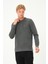 Erkek Uzun Kollu Bisiklet-Sıfır Regular Fit Selanik Gri Sweatshirt 2