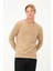 Erkek Uzun Kollu Bisiklet-Sıfır Regular Fit Selanik Bej Sweatshirt 3