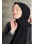 Fivescarf Kot Dikişli Pamuk Koton Şal Siyah 3