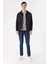 Slim Fit Çıt Çıt Kapamalı Yan ve Üstten Kapak Cepli Astarlı Ince Baharlık Mont 2