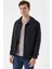 Slim Fit Çıt Çıt Kapamalı Yan ve Üstten Kapak Cepli Astarlı Ince Baharlık Mont 3