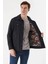 Slim Fit Çıt Çıt Kapamalı Yan ve Üstten Kapak Cepli Astarlı Ince Baharlık Mont 4