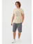 Surfing Spirit Koyu Bej Erkek Bermuda Pijama Takım 1