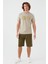 Guide Your Soul Açık Haki Erkek Bermuda Pijama Takım 3