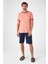 Prettily Pembe Erkek Uzun Kol Bermuda Pijama Takım 3