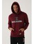 Koyu Kızıl Kahve Erkek Sweatshirt 2