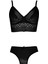 Bralet Sütyen Takım Kadife Dantelli Desteksiz Balensiz Koza 80263 1