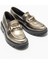 Gold Deri Kadın Loafer 2
