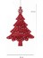 Beyaz Işıltılı Kırmızı Çam Ağacı Yılbaşı Süsü – 12,5cm 2
