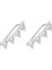 925 Ayar Gümüş Zikzak Earcuff Küpe 2