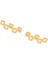 925 Ayar Gümüş Minik Kareler Earcuff Küpe 1