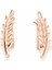 925 Ayar Gümüş Akasya Yaprağı Earcuff Küpe 2