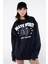 Friday Offset Troy Kadın Koyu Mavi Oversize Sweatshirt 7