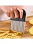 5 Adet TYPE04 Paslanmaz Çelik Patates Cipsi Dilimleme Hamur Sebze Meyve Buruşuk Dalgalı Dilimleme Bıçağı Patates Kesici Kıyıcı Fransız Fry Maker Araçları (Yurt Dışından) 3