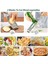 B 4 In 1 Sebze Dilimleyici Parçalayıcı Rende Kesici Manuel Meyve Havuç Patates Rende Saplı Çok Amaçlı Ev Mutfak Gereçleri (Yurt Dışından) 4