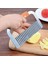 S5 18.5X12 cm Paslanmaz Çelik Patates Cipsi Dilimleme Hamur Sebze Meyve Buruşuk Dalgalı Mutfak Bıçağı Patates Kesici Kıyıcı Fransız Fry Maker Araçları (Yurt Dışından) 1