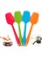 Yeşil 27 cm Uzun Evrensel Isıya Dayanıklı Entegre Kolu Silikon Kaşık Kazıyıcı Spatula Kek Dondurma Mutfak Aracı Gereçler Bakeware (Yurt Dışından) 2