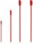 4 Adet Kırmızı 1/4 Adet Silikon Kazıyıcı Uzatılmış Reçel Spatula Kozmetik Şişe Spatula Meyve Sosu Kazıyıcı Mutfak Eşyaları Aksesuarları (Yurt Dışından) 1
