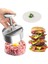 8.8 cm (3.5 Inç) Yuvarlak Hamburger Et Presi Ayarlanabilir Burger Patty Maker Yapışmaz Patty Yapma Kalıpları Izgara Kalbur Et Aracı Mutfak Aksesuarı (Yurt Dışından) 2