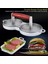 Gümüş Gri Yapışmaz 2 Yuva Burger Presi Alüminyum Yuvarlak Hamburger Presleri Sığır Burger Makinesi Kalıp Metal Pişirme Aracı Et Sığır Mutfak Aletleri (Yurt Dışından) 3