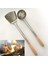 Stil 10 Büyük Uzun Spatula Kürek Şef Pişirme Cocina Eşyaları Bıçak Mutfak Eşyası Ahşap Saplı Paslanmaz Çelik Turner Çorba Kaşığı Wok (Yurt Dışından) 2