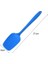 Mavi 21 cm Sıcak Evrensel Isıya Dayanıklı Entegre Kolu Silikon Kaşık Kazıyıcı Spatula Dondurma Kek Mutfak Aracı Gereçler (Yurt Dışından) 1