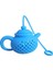 Mavi 1 Adet Çaydanlık Şeklinde Çay Demlik Süzgeç Silikon Çay Poşeti Yaprak Filtre Difüzör Teaware Demlik Aksesuarı Mutfak Gadget Çay Seti (Yurt Dışından) 1