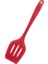 Kırmızı Silikon Turner Oluklu Mutfak Alet Yapışmaz Kürek Spatula Yumurta Balık Kızartma Tavası Uzun Saplı Kepçe Pişirme Araçları Eşyaları (Yurt Dışından) 1