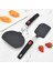 Büyük Eğim Sızıntısı Kızartma Spatula Portale Silikon Turner Yüksek Sıcaklık Yapışmaz Pişirme Spatula Balık Kızartma Küreği Spatula Pişirme Gereçleri (Yurt Dışından) 5