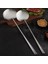 10X8X38.5 cm Paslanmaz Çelik Büyük Uzun Saplı Spatula Kaşık Kepçe Restoran Kantin Şefi Büyük Pot Kürek Mutfak Eşyası Seti Bambu Spatula (Yurt Dışından) 3