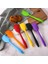 Mixed-6pcs 21CM 6/10PCS Mutfak Silikon Krem Tereyağı Kek Spatula Karıştırma Meyilli Kazıyıcı Fırça Tereyağı Karıştırıcı Kek Fırçaları Pişirme Mutfak Aletleri (Yurt Dışından) 2