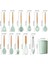 Spagetti Pençesi 1pc Koyu Yeşil Spatula Silikon Maşa Kaşık Klipsi Yiyecek Kepçesi Mutfak Aksesuarları Araçlar Gereçler Aracı Pasta Pişirme Dil Seti Ahşap Barbekü Kelepçesi (Yurt Dışından) 4