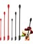 Kırmızı 3 Adet 1/3/4 Adet Mini Silikon Spatula Ince Kavanoz Bal Makyaj Tereyağı Kek Spatula Çift Kafa Kaşık Spatula Seti Mutfak Aksesuarları (Yurt Dışından) 2
