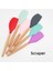 Kazıyıcı 1 Pc Koyu Yeşil Spatula Silikon Maşa Kaşık Klip Gıda Kepçe Mutfak Aksesuarları Alet Gereçler Aracı Pasta Pişirme Dil Seti Ahşap Barbekü Kelepçesi (Yurt Dışından) 1