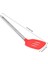 Kaçak Kürek 1 Oluklu Turner Silikon Esnek Bakeware Ev Mutfak Pişirme Gereçleri Oluklu Turner Kırmızı (Yurt Dışından) 1