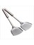 Açık Gri Yapışmaz Paslanmaz Çelik Mutfak Pişirme Oluklu Turner Spatula Yumurta Silikon Turners Spatula Yapışmaz Tava (Yurt Dışından) 4