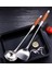 Stil 4 Uzun Saplı Çorba Kepçesi Kaşık Turner Paslanmaz Çelik Gülağacı Spatula Soslar Kaşık Mutfak Pişirme Gereçleri Aracı Ahşap Wok Spatula (Yurt Dışından) 3