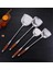 Stil 1 Uzun Saplı Çorba Kepçesi Kaşık Turner Paslanmaz Çelik Gülağacı Spatula Soslar Kaşık Mutfak Pişirme Gereçleri Aracı Ahşap Wok Spatula (Yurt Dışından) 5