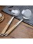2 Adet Set-Ad Ahşap Saplı Wok Spatula 304 Paslanmaz Çelik Spatula Pişirme Gereçleri Kaşık Uzun Saplı Büyük Boy Turner Kızarmış Biftek Kürek (Yurt Dışından) 1