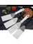 Sızdıran Kürek Siyah 1pc Paslanmaz Çelik Kızarmış Kürek Spatula Biftek Pizza Kavrama Kesiciler Maça Pasta Pişirme Aracı Kek Sunucusu Mutfak Eşyaları Kx 275 (Yurt Dışından) 2