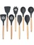 06 Silikon Spatula Pişirme Isıya Dayanıklı Mutfak Spatula Çorba Kaşığı Kevgir Yumurta Balık Kızartma Tavası Kepçe Kızarmış Kürek Yeni 2023 (Yurt Dışından) 4