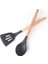 06 Silikon Spatula Pişirme Isıya Dayanıklı Mutfak Spatula Çorba Kaşığı Kevgir Yumurta Balık Kızartma Tavası Kepçe Kızarmış Kürek Yeni 2023 (Yurt Dışından) 5