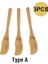 Serpme Tipi A 16.3x2.5cm Bambu Tereyağı Serpme Makinesi 3 Adet Set Mutfak Aletleri Sofra Tereyağı Bıçağı Bambu Bıçağı Küçük Spatula Bambu Kazıyıcı (Yurt Dışından) 1