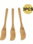 Serpme Tipi A 16.3x2.5cm Bambu Tereyağı Serpme Makinesi 3 Adet Set Mutfak Aletleri Sofra Tereyağı Bıçağı Bambu Bıçağı Küçük Spatula Bambu Kazıyıcı (Yurt Dışından) 2