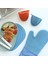 Yeşil Yarım Palmiye Haşlanma Önleyici Eldiven Modern Minimalist Silikon Isı Yalıtımı Pişirme El Kulak Placemat (Yurt Dışından) 5