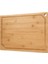 Bambu 28X18X1.2CM Bambu Kesme Tahtası Mutfak Için, Ağır Hizmet Tipi Ahşap Kesme Tahtası Suyu Oluk Ekmek Sebze Meyve Kesim Mutfak Malzemeleri (Yurt Dışından) 2